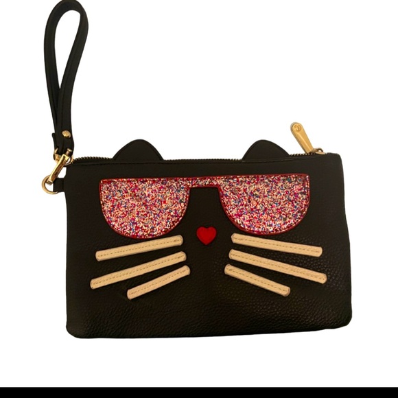 Handbags - Wristlet Cat purse EUC